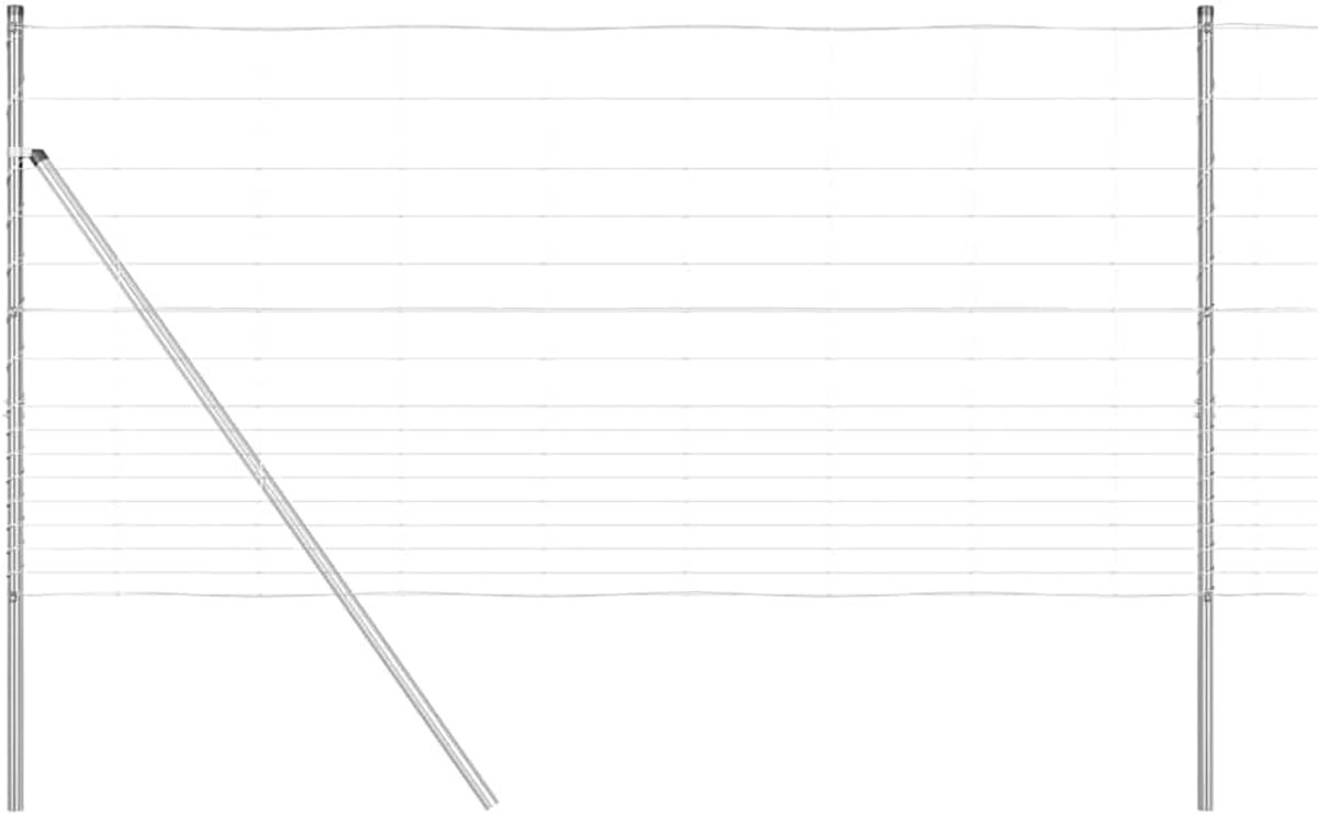 Palen 50 x 1,2 m, stabiele stalen palen voor buiten, corrosiebestendig en weerbestendig, ideaal voor tuinen en terrassen