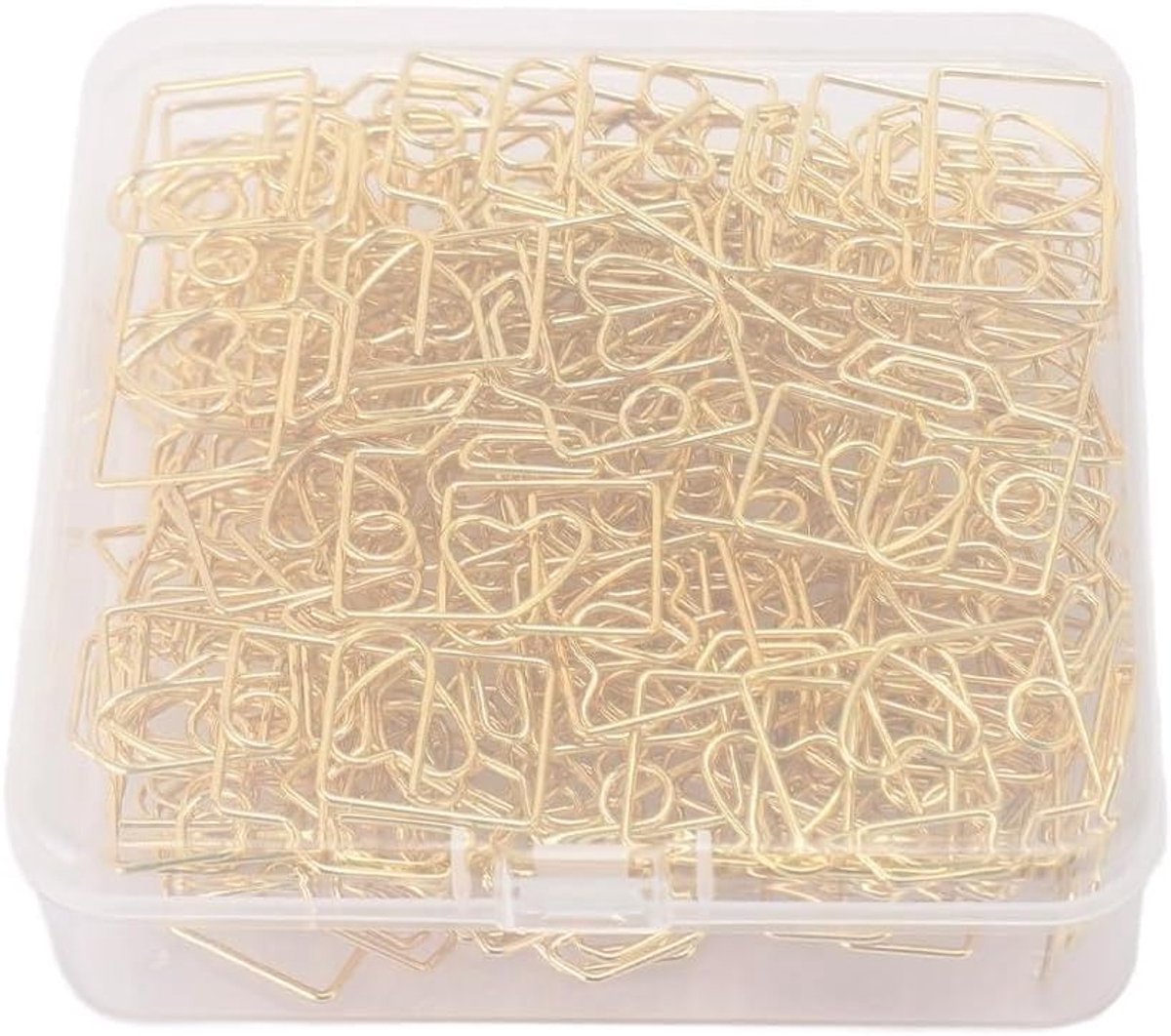 Clips, Metalen Bindmiddelclip, Kleine Papierklem, Camerabinder, Paperclips, Schattige Bladwijzer, Plannerclip, Minidocumentklem met Opbergdoos voor
