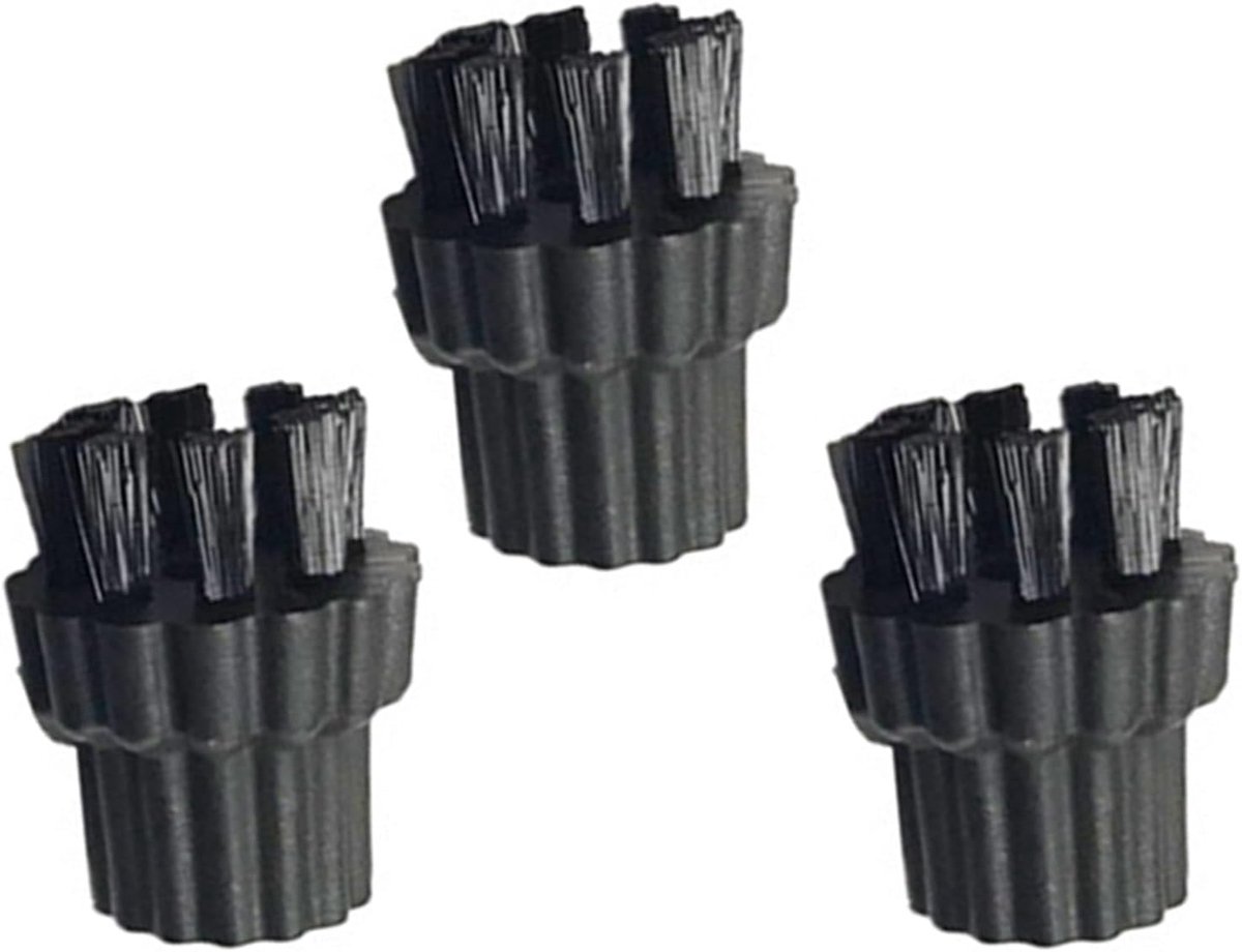 3 stuks stoomreiniger messing nylon borstelkop stoomreiniger X500 X700 stoomreiniger borstel messing nylon componenten kop reserve accessoire accessoires voor stoomreinigingsmachines