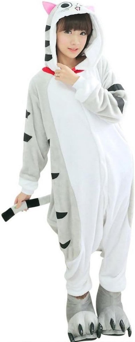 Dierenkostuum voor carnaval, Halloween, party, cosplay, eendelig van flanel, zacht en comfortabel