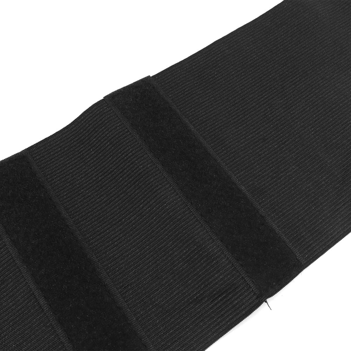Taille Trainer Trimmer, Bandage Snatch Wrap, Verstelbare Comfortabele Lumbale Taille Ondersteuning Riem voor Afslanken, Fitness Workout (zwart, One Size