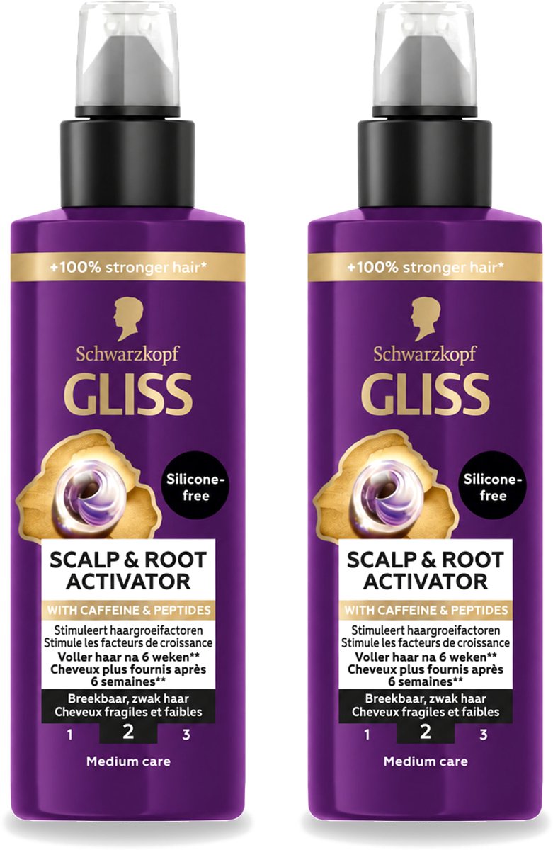 2 x Gliss - Scalp & Root Activator - Siliconenvrij - Voor Gezonde Hoofdhuid - 100 ml - Voordeelverpakking - 2 stuks