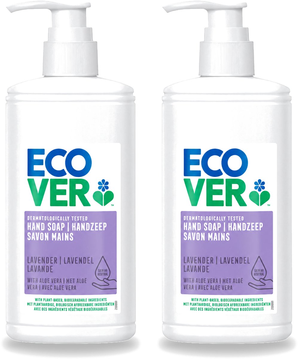 2 x Ecover - Handzeep - Lavendel & Aloë Vera - 250 ml - Voordeelverpakking - 2 stuks