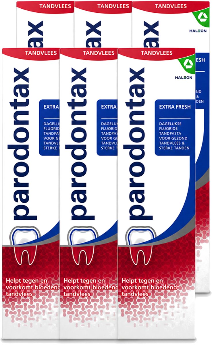 6 x Parodontax – Tandpasta – Extra Fresh – 75 ml - Voordeelverpakking - 6 stuks