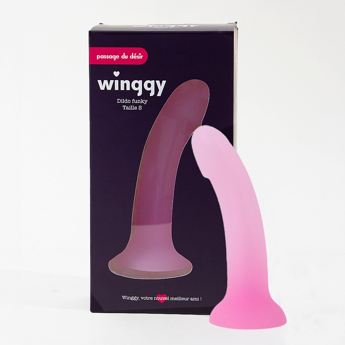 Funky dildo met zuignap