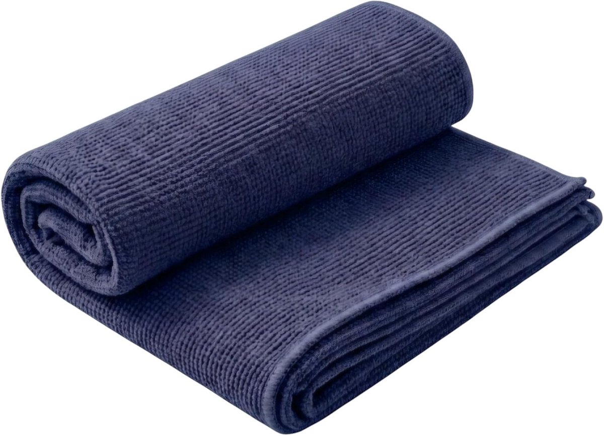 Badhanddoek van microvezel, wafelpatroon, 250 g/m², microvezel 2.0, zeer absorberend en zacht, sneldrogend, 40 x 60 cm, 50 x 100 cm, 75 x 150 cm, maat M, oceaanblauw