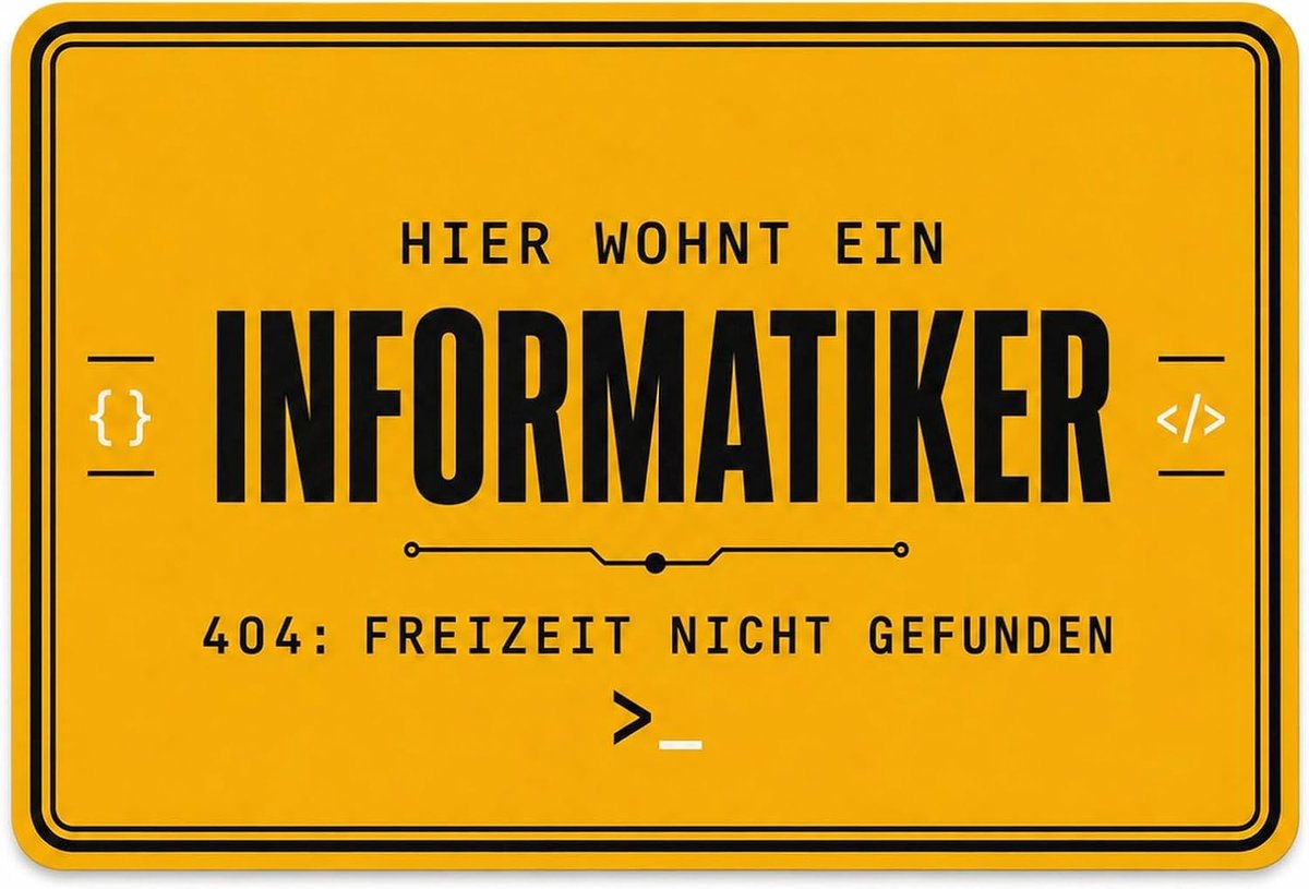 Geschenken deurbord met 404 humor voor kantoor en
