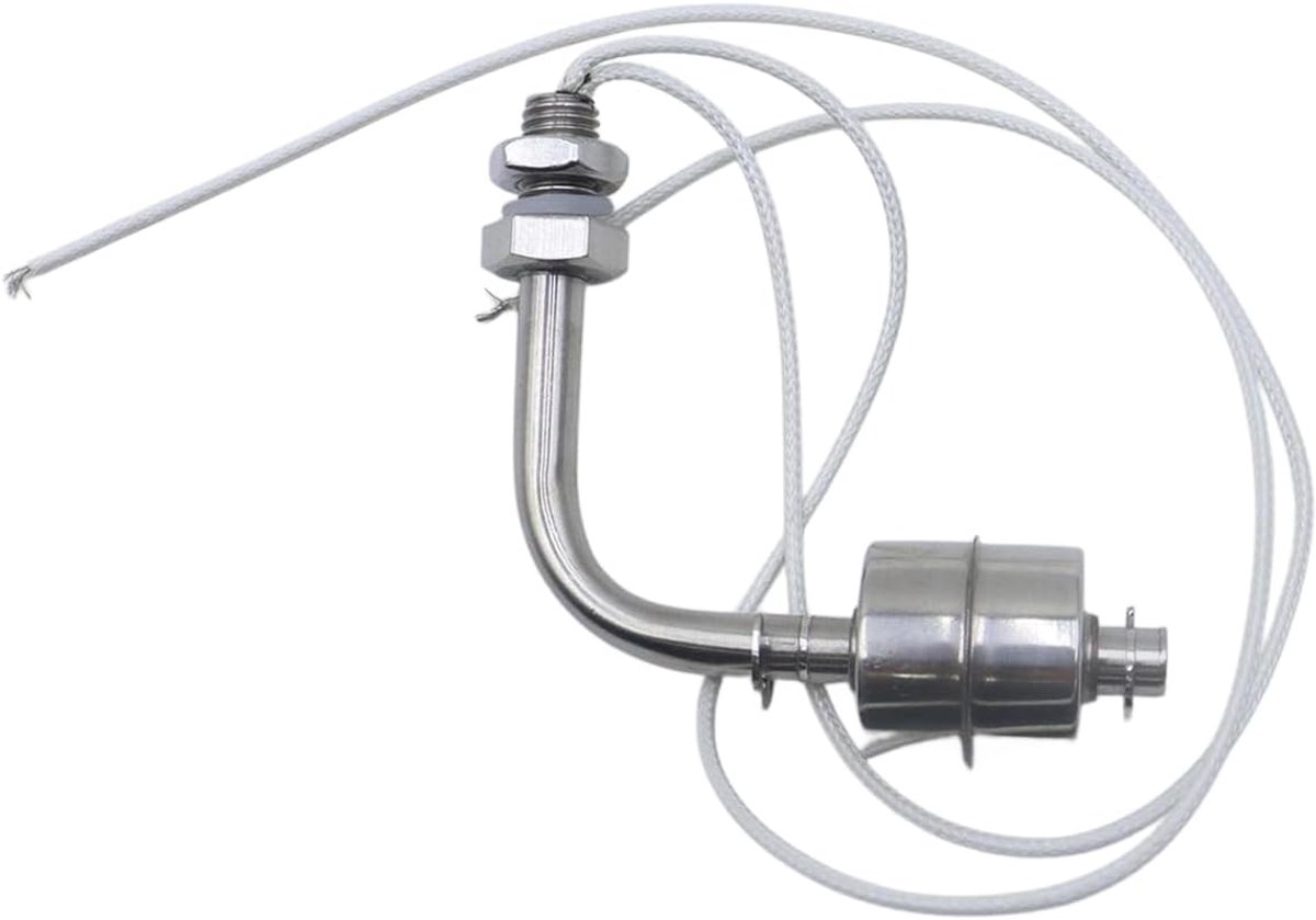 Hoge temperatuur RVS Side Mounted Enkele Vlotterschakelaar 0-220V,Waterniveau, Vloeibare Niveaucontrolemechanisme,Zijmontage 78mm