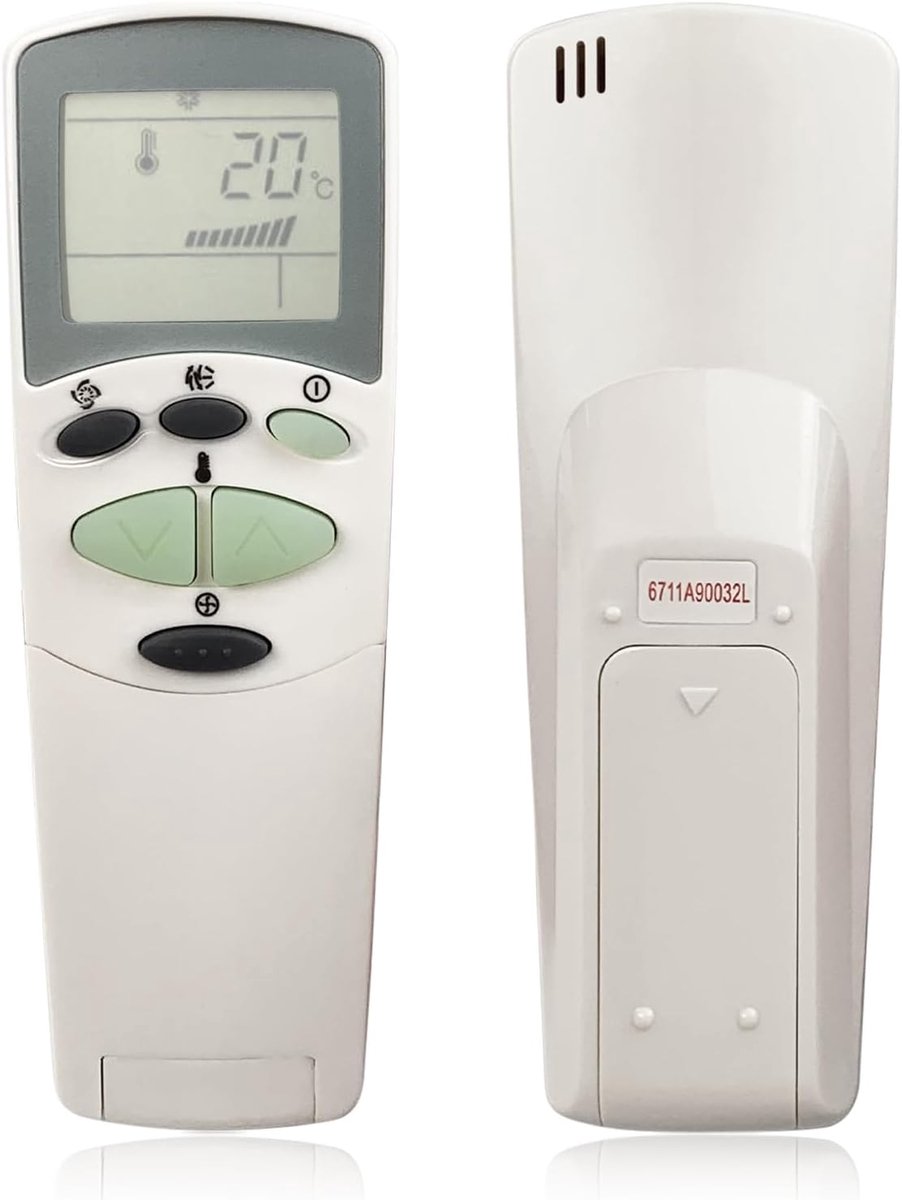 afstandsbediening voor 6711A90032L, airconditioning vervangende afstandsbediening voor LG airconditioning, universele afstandsbediening met lcd-scherm voor airconditioning