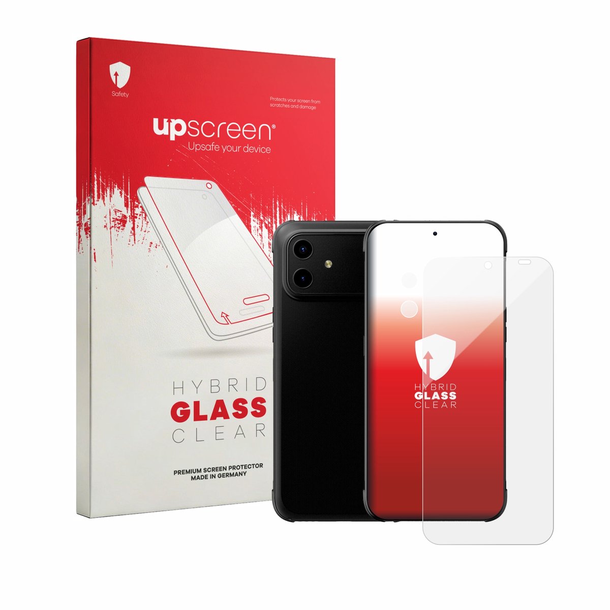 upscreen - Screenprotector voor Gigaset GX30 (Voor+Camera) - Folie Beschermfolie Beschermglas transparant