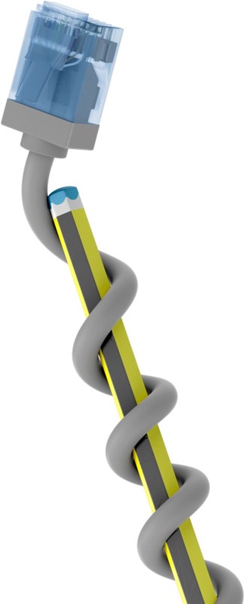 Goobay Ultraflexibele CAT 6a netwerkkabel, slim, U/UTP, grijs, extra-korte stekkers, zuiver koperen geleider, LSZH