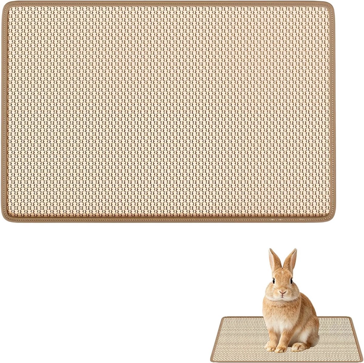 Speelgoed sisal mat 1 stuk 20x40cm natuurlijk duurzaam kooi accessoire voor knagen slapen nestelen huisdier comfort