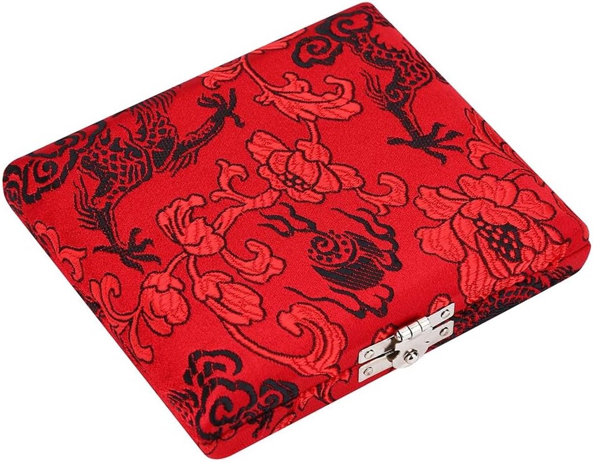 Vocht, houten bladerendoos voor bladeren voor hobo, beschermhoes voor bladeren van hout voor hobo, klarinet en saxofoon voor bladeren met 6 stuks ter voorkoming van vocht (rood)