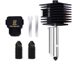 Mini Hotend A1 Hot End Assembly printkop extruder hotend met extra 0,2/0,4/0,6/0,8 mm mondstuk van gehard staal voor Bambu Lab 3D-printer