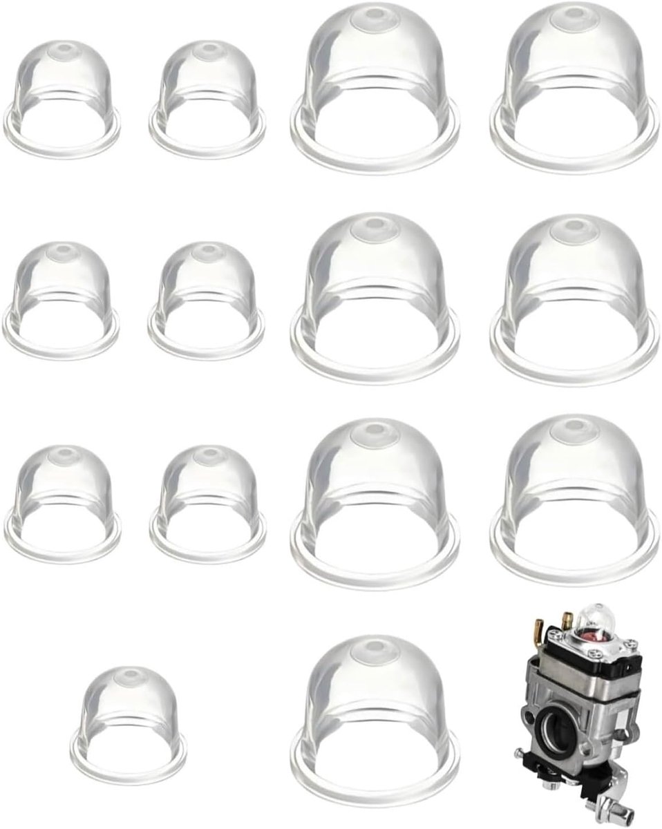 Bulb, 14 stuks carburateur ontstekingscapsule, primerlamp, brandstofpomp, primer carburateur, primer, peerpomp, ontstekingcapsule voor kettingzaag, motorzagen, blazer, trimmer