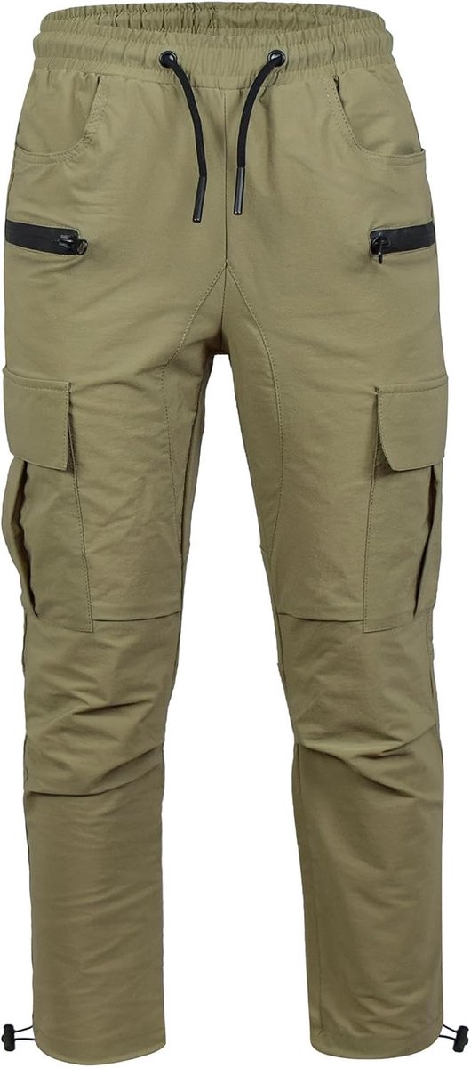 4 Kids Jongens Actieve Cargo Broek Elastische Taille Trekkoord Casual Broek Pant Lichtgewicht Comfortabel Ademend Sport Yoga Trek-aan Opleiding Openlucht Actieve kleding Broek 3-14 Jaar