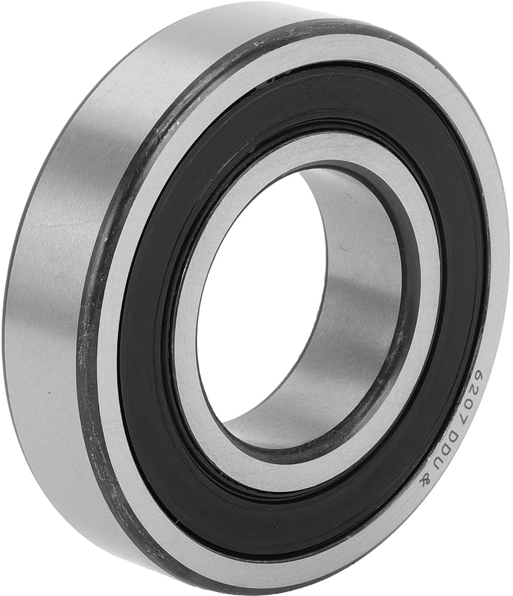 ABSOPRO 6207DDU & Diepe Groef Kogellagers P5 35x72x17mm Gesmeerde Lagers Dubbele Rubber Afdichting Zwart Zilveren Toon Scooter Skateboard Wiel