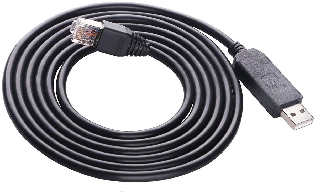 12FT USB Consolekabel voor Cisco Juniper Router Schakelaar FTDI Chip USB naar RS232 RJ45 Console Seriële Kabel voor Windows 8, 7, Vista, Mac, Linux (12FT)