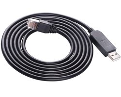 12FT USB Consolekabel voor Cisco Juniper Router Schakelaar FTDI Chip USB naar RS232 RJ45 Console Seriële Kabel voor Windows 8, 7, Vista, Mac, Linux (12FT)