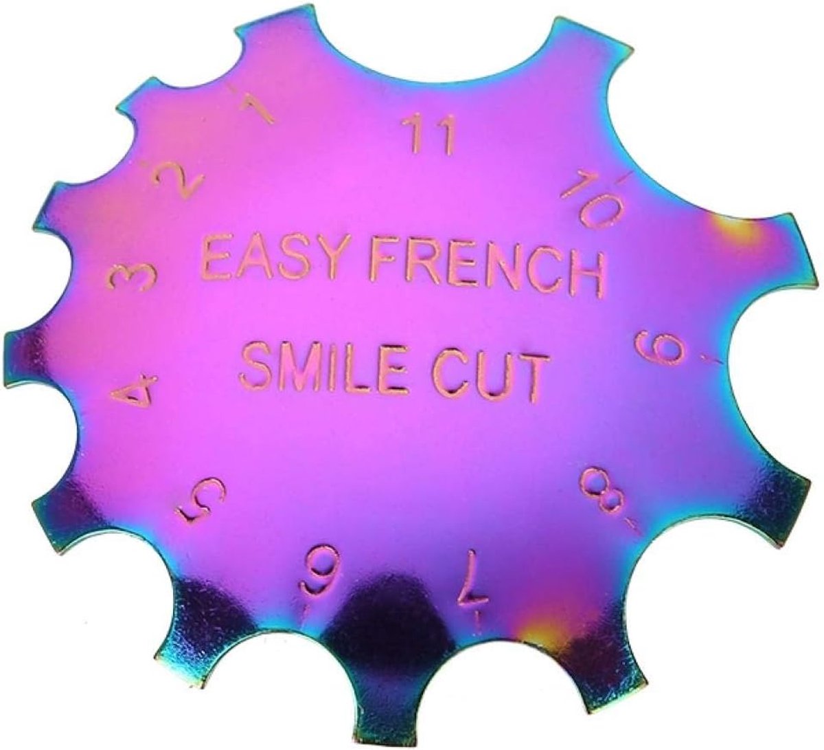 Trimmer Cutter Easy French Smile Line Cut Roestvrij staal Nagel Acryl Tool Nail Art Template Manicure Tool