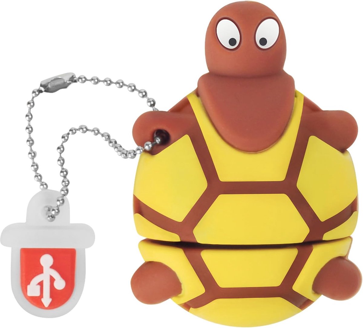 32GB USB Flash Drive Leuke Schildpad-Vormige, BorlterClamp Grappige Memory Stick Leuke USB 2.0 Drive Nieuwigheid Duim Drive voor Externe Data Storage, Bruin