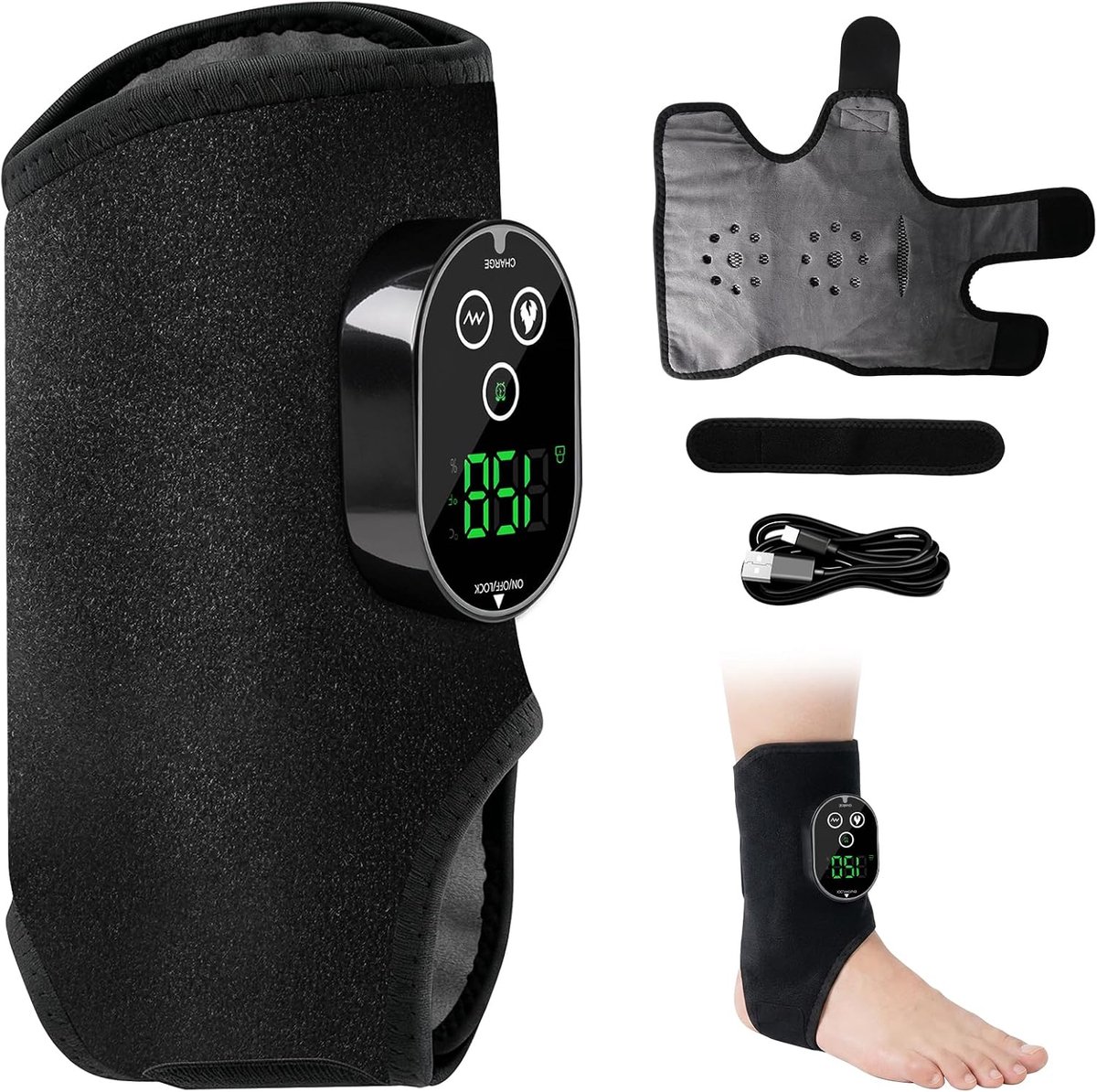 Elektrische Voetmassager, 3 Massagestanden 6 Warmteniveaus