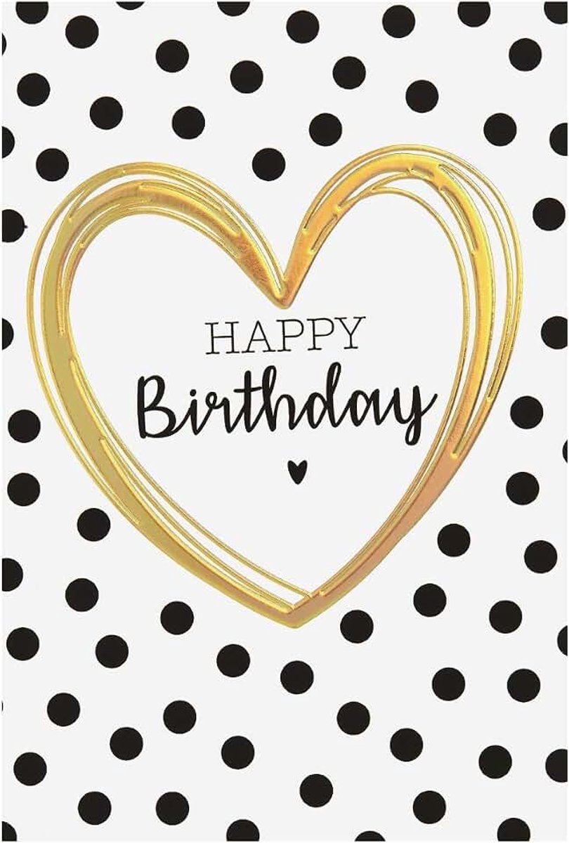 Bsb Verjaardagskaart verjaardagsgroeten, verjaardagswensen - Happy Birthday - envelop lichtgrijs