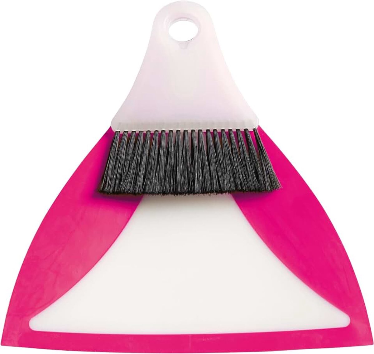 Haug bürsten Flexi veeggarnituur – in Berry – ideaal als flexibelere tafelveger – met handveger en veegplaat – van polyester – ruimtebesparend – afmetingen: 27,5 x 24,7 x 10 cm – Made in Germany