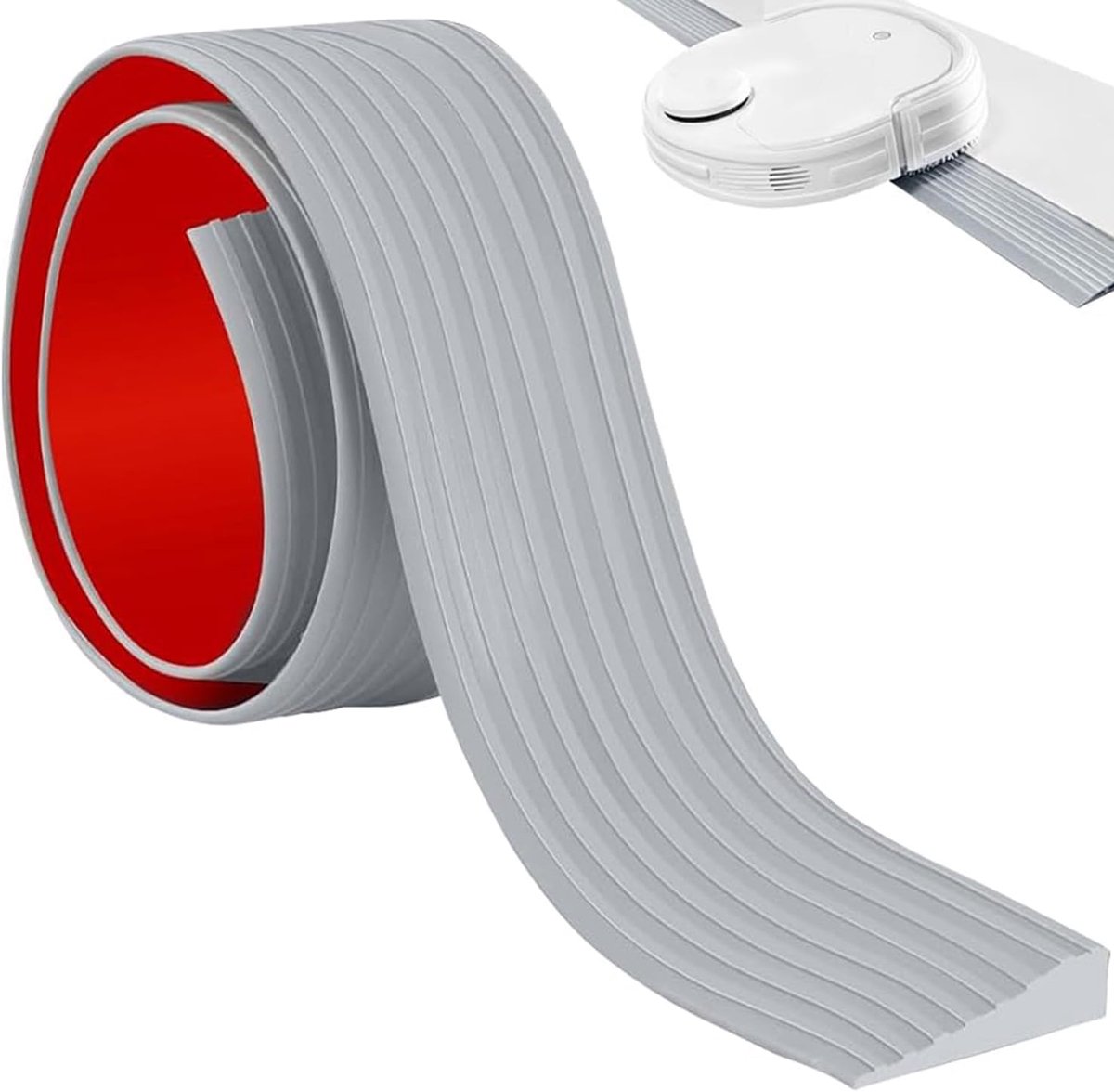 Deurhelling van antislip siliconen, drempelhelling van rubber, zelfklevend, 100 x 5 x 1 cm, voor kinderwagens, deuren, garages, rolstoelen