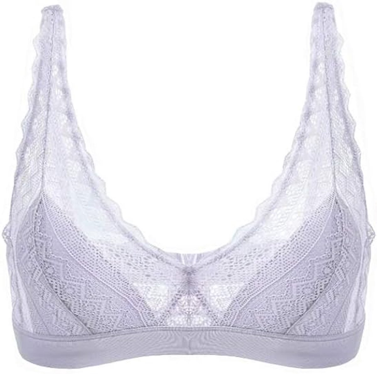 Dames van kant Bralette Bügelless Zijden beha