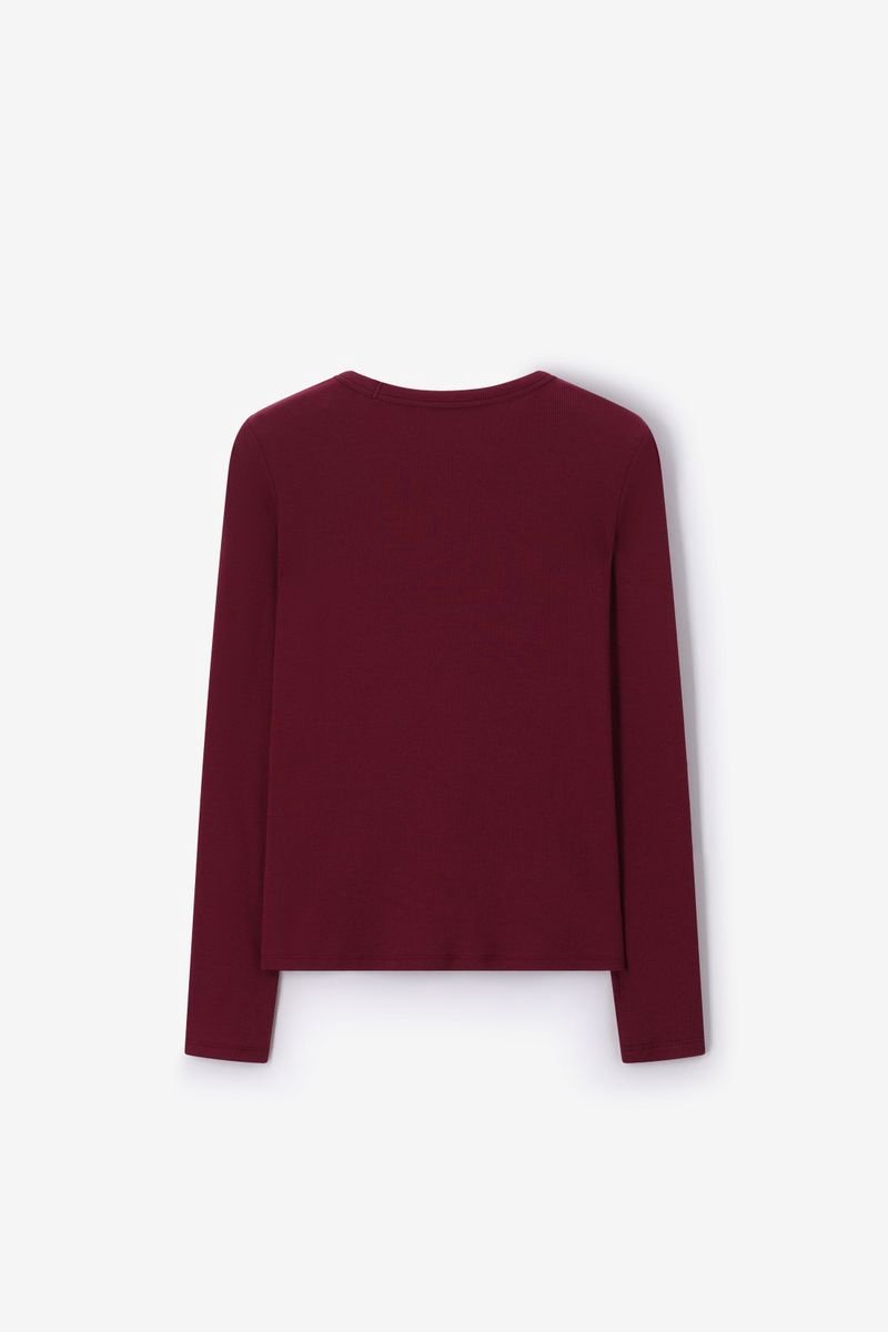 Sissy-Boy - Donkerrode rib top