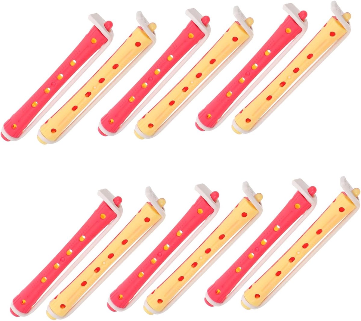 12stuks Delige Haarkrullers Verstelbare Permanent Staven Kleurige Haarrollers Voor Thuisgebruik Kappers Lichtgewicht Compact Voor Korte Lange Haarstijlen