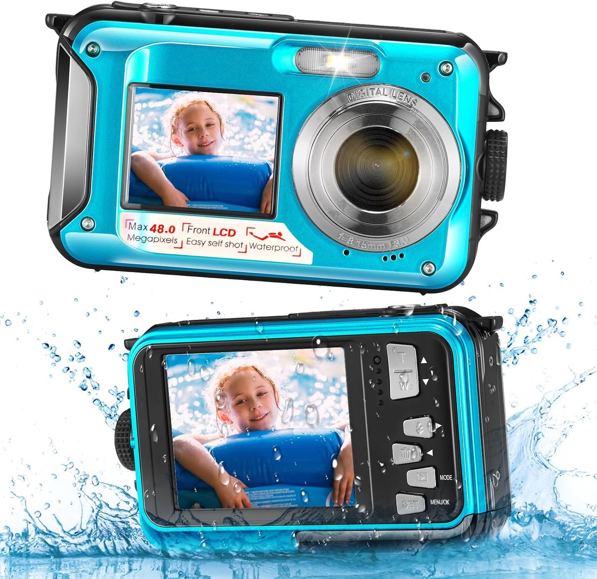 Digital waterdicht (blauw)