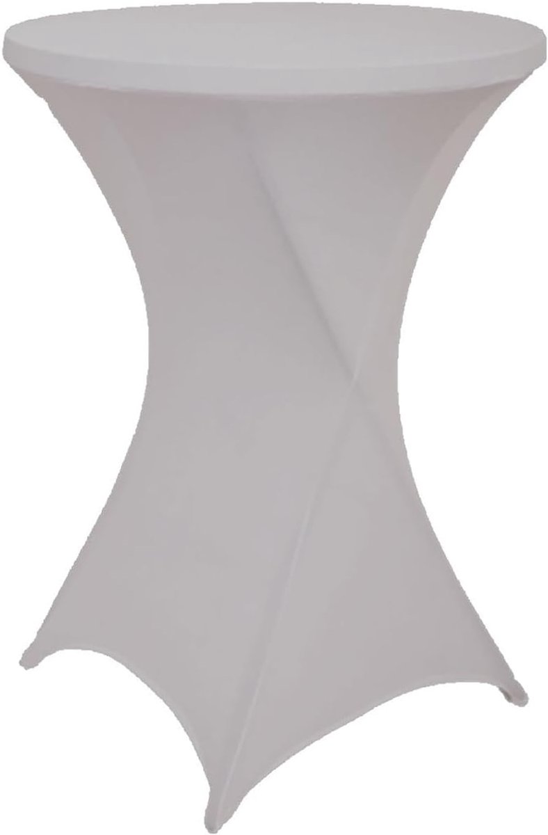 Grijs - ∅80-74 x110 cm - Statafelhoes extra Stretch voor Statafel, Bartafel, Partytafel - Voor binnen en buiten