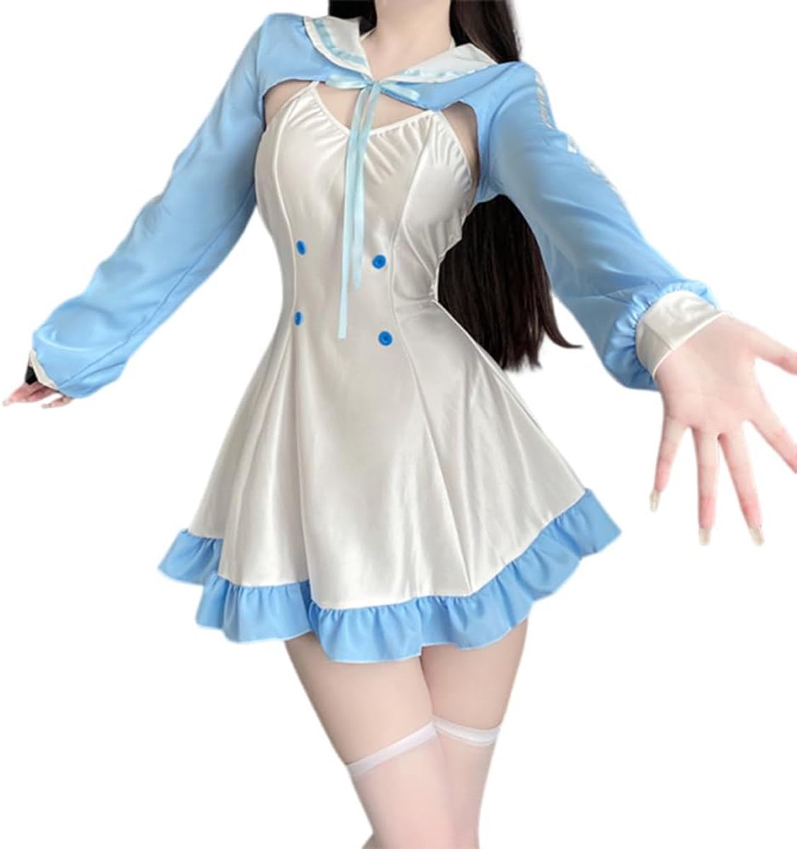 sexy Franse dienstmeisje lingerie Japanse anime Lolita Halloween kawaii jurk kostuum