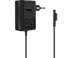 Cshare Surface Go-oplader, Surface 24W 15V 1.6A AC-adapter, compatibel met Microsoft Surface Go/Go 2/Go 3/Surface Pro 4 Core m3/Surface Pro 3, tabletvoeding, zwart