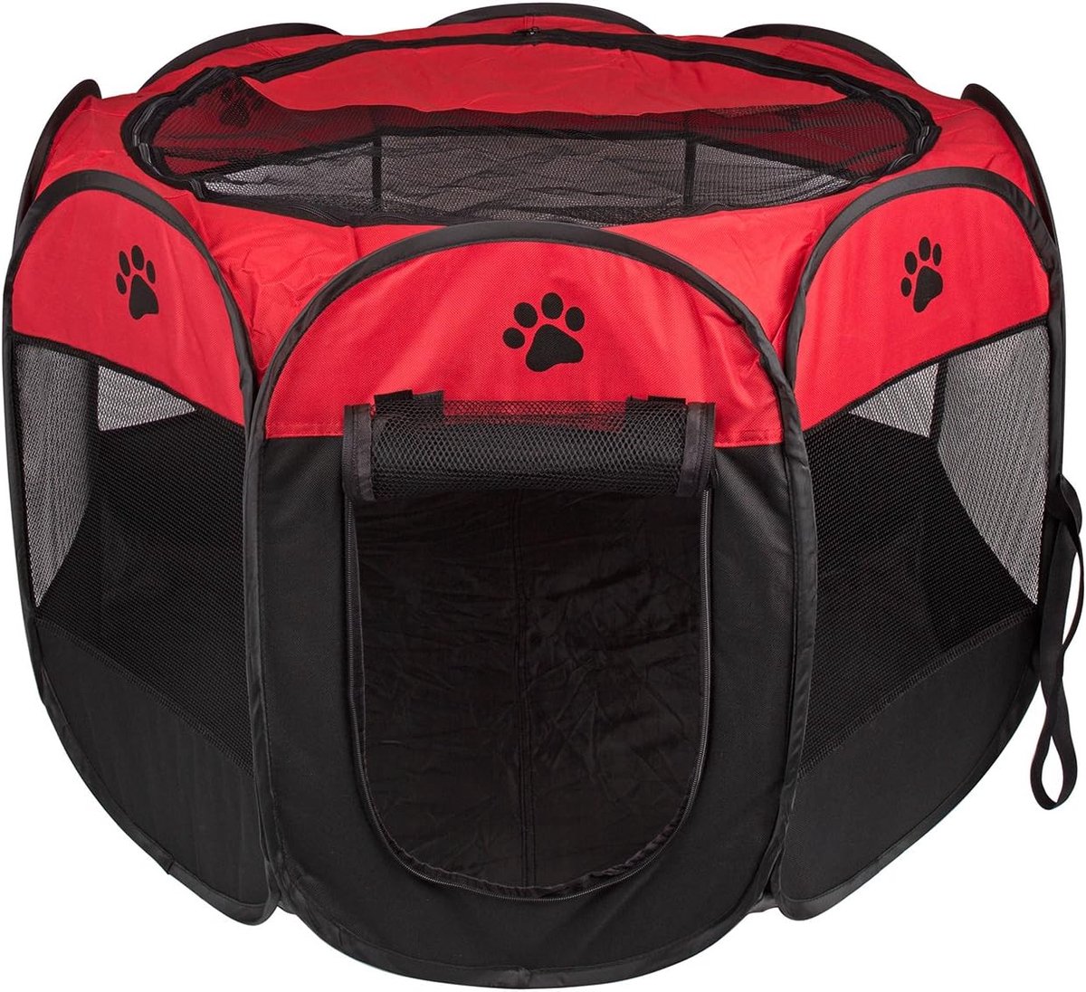 draagbare opvouwbare puppyhond, kat, konijn, cavia, stof (Rood, L, 8)