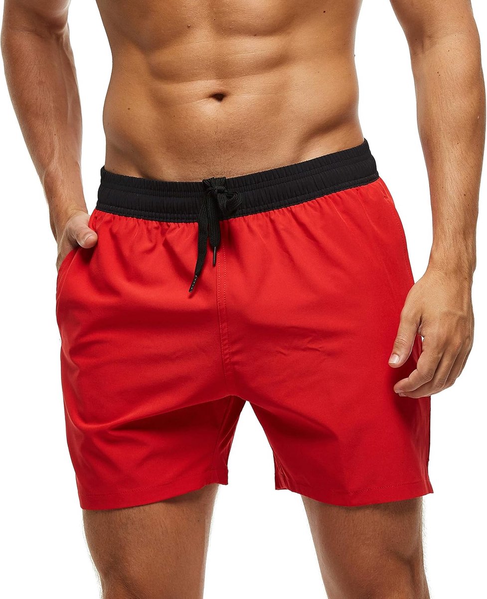 Shorts met ritszakken surfen rekbare strandshorts ademende mesh voering sneldrogend
