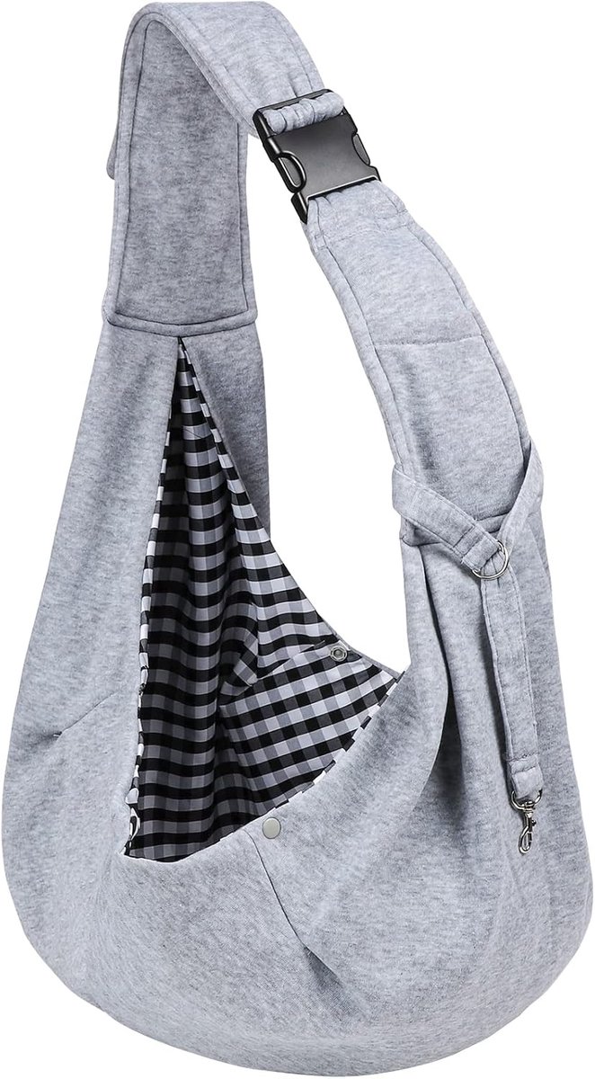 Hondendraagtas voor honden, handvrije huisdierendrager voor kleine middelgrote kattenhond, puppydrager met verstelbare schouderriem, puppydraagdoek voor reizen, wandelen en winkelen