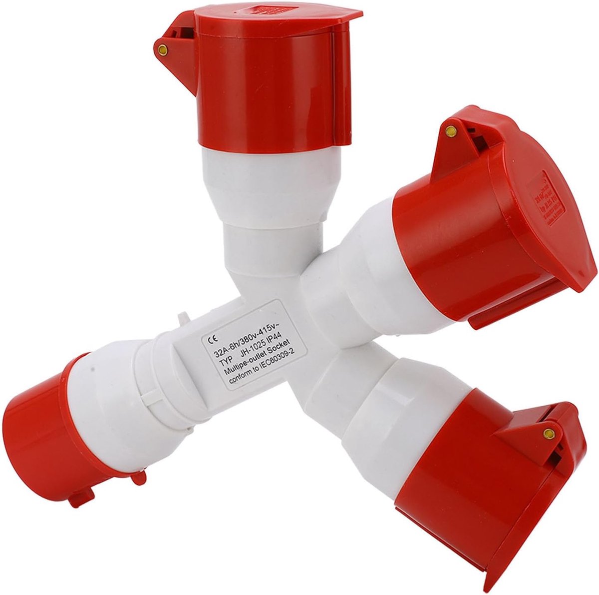 Industriële Waterdichte Stekker 1 in 3 uit 5-pins Industriële Stekker 3P+N+E Industriële Stekker 380‑415V 32A
