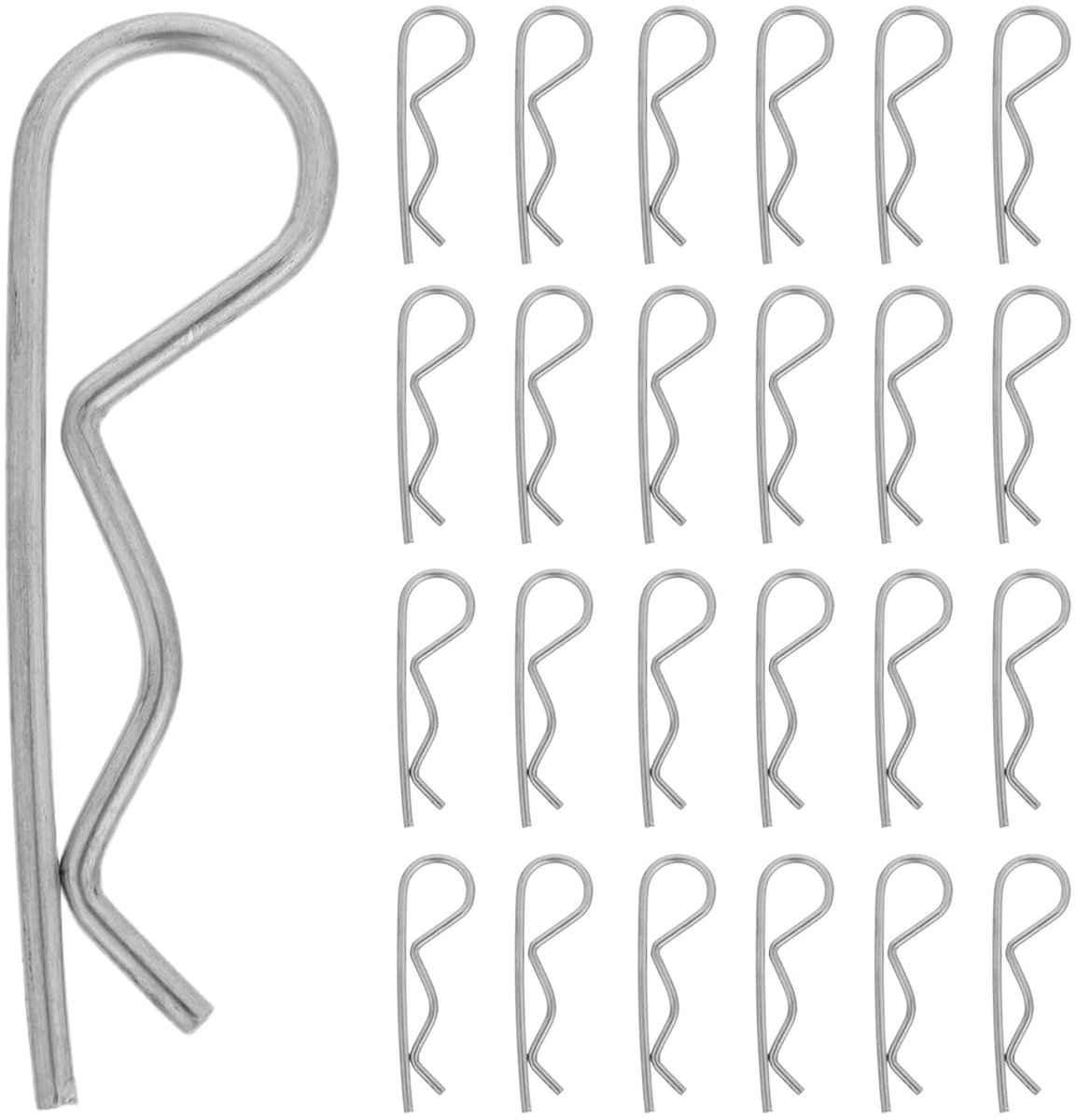 Pennen: veerborgpennen, trekhaakpennen, borgveren M2x50mm voor aanhangervergrendeling, aanhangerklemmen, grasmaaiers, vrachtwagens, monteurs