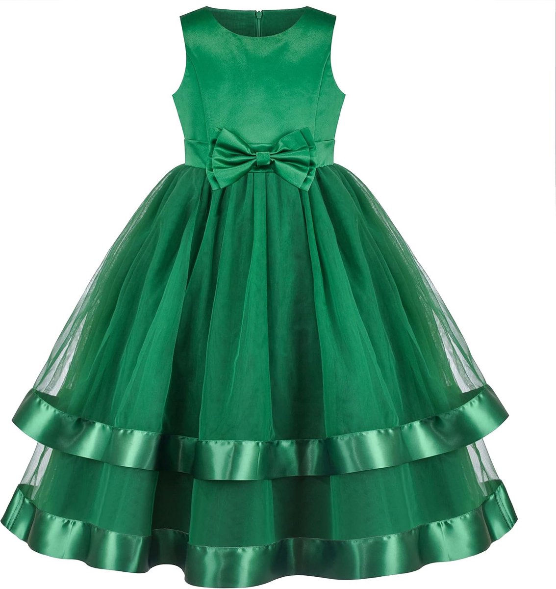 Fashion Meisjesjurk Bloemen Mouwloos voor Bruiloft en Feest 110-146