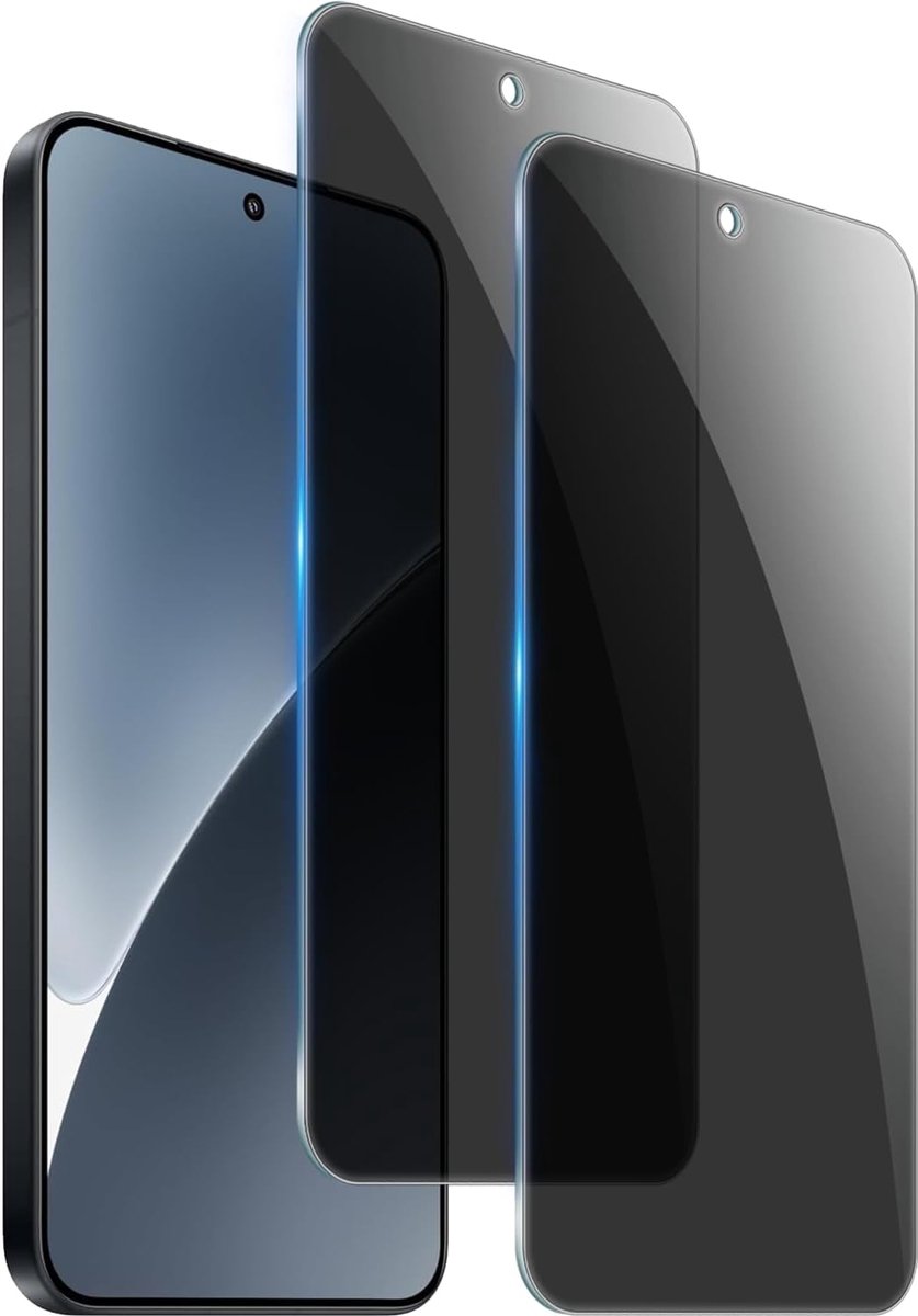 2 stuks privacy volledige privacy voor Redmi 15 & Xiaomi Poco M7 4G/Poco M7 Plus 5G schermbeschermer, anti-kras, 9H beschermfolie pantserbescherming, anti-spion, bescherming gehard glas voor
