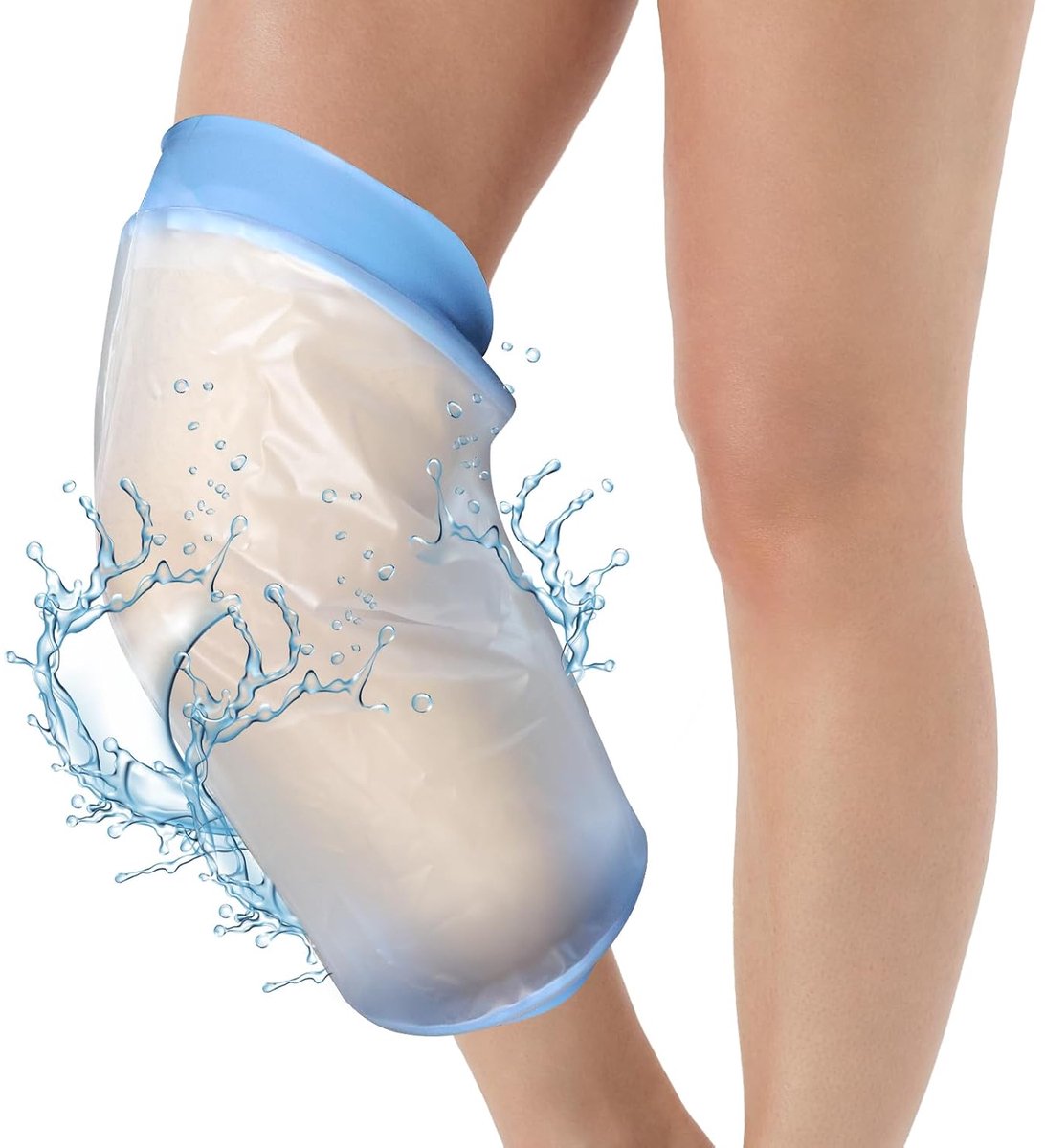 Waterdichte gipsbescherming, waterdichte beenbescherming tijdens het baden, herbruikbare kader, bandage douchebescherming voet voor gebroken benen, knie, enkels