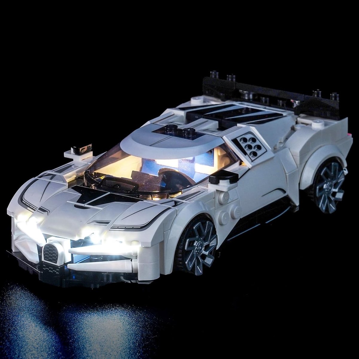 compatibel met Lego 77240 Bugatti Centodieci Hyper Sports Car (geen model), led-verlichtingsset compatibel met Lego Bugatti Centodieci Hyper Sports auto bouwstenen model