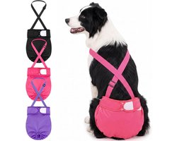 Luiers voor teefjes, verstelbaar met riem (M (33-48 cm)