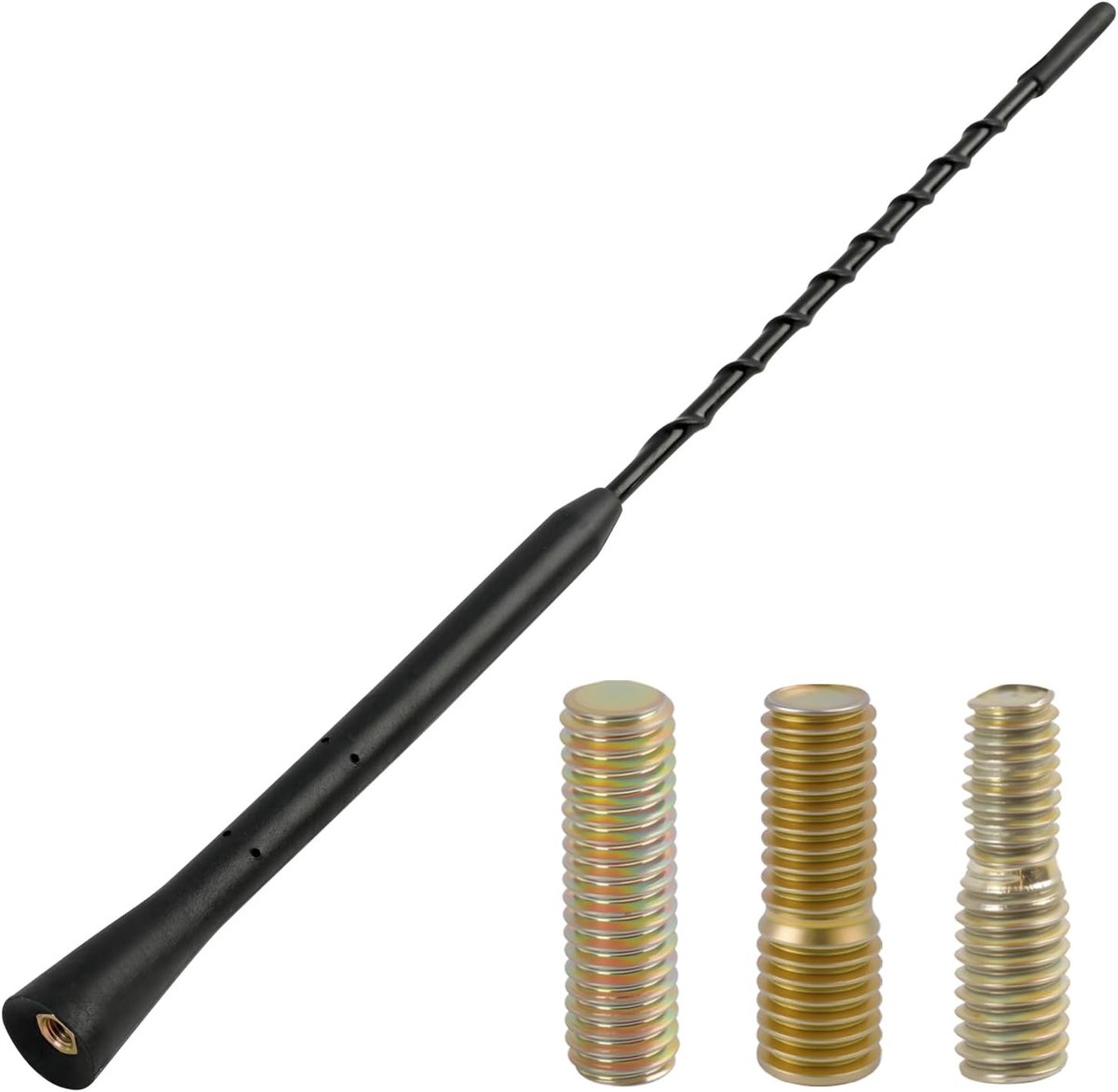 28 cm, korte autoantenne, dakantenne auto met sterke ontvangst, vervanging voor autoantenne kort, dakantenne, compatibel met alle voertuigmodellen, waterdicht, duurzaam