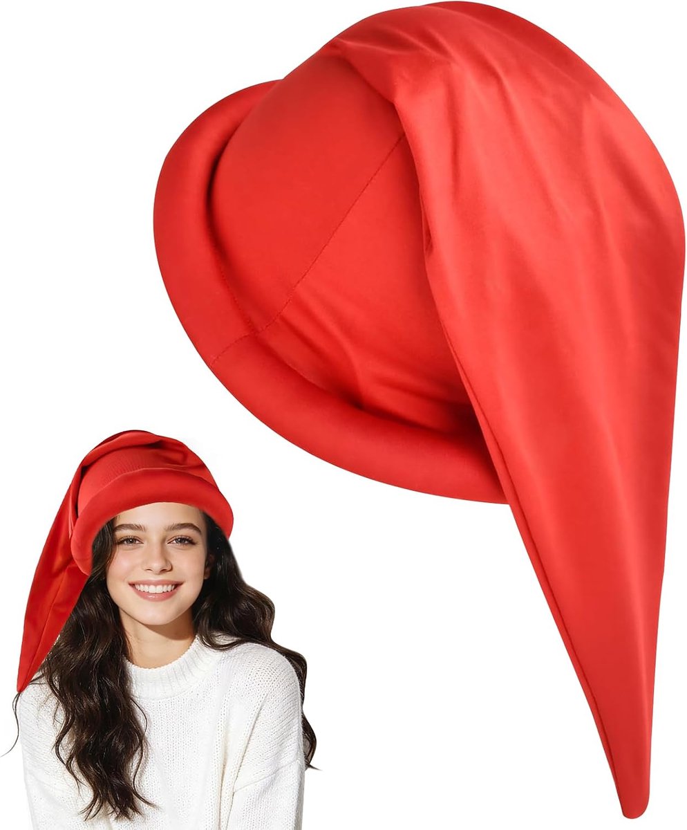kabouterhoed, dwergmuts voor volwassenen en kinderen, dwergkostuum, elfenhoeden, spitse muts, dwergaccessoires voor carnaval, rollenspel Kerstmis
