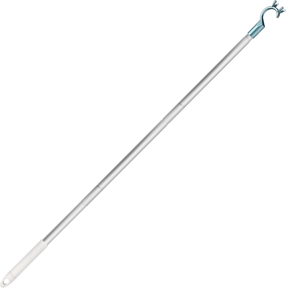 Zolderhaken, traphaken, dakraamhaken, aluminium stang, 3-delig, totale lengte 96 cm, licht en stabiel, eenvoudig te installeren, perfect voor plafonds en