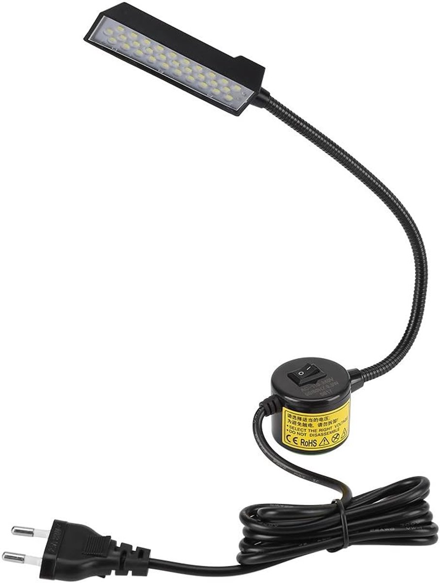 naaimachine Light 30 LED lamp licht magnetische basisschakelaar voor naaimachine werklicht (EU-stekker 110-250V)